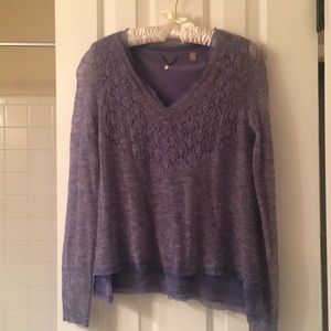 Knitted Lavender Sweater